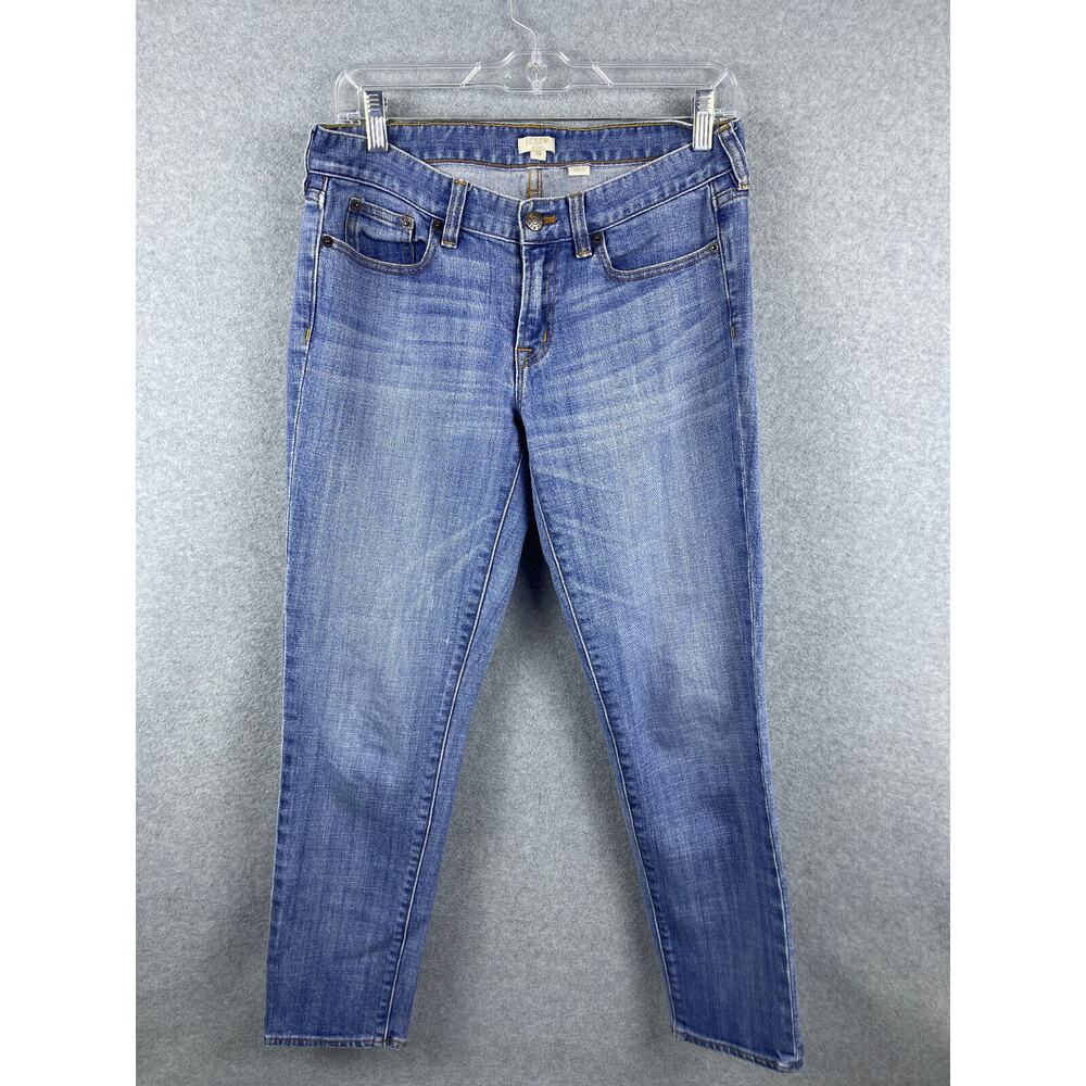 J Crew Straight Jeans Men's 29 Regular Blue Light Wash Stretch Mid Rise Casual